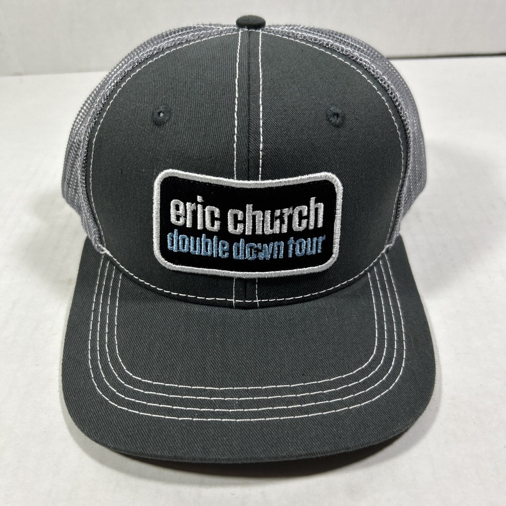 Eric Church Gray Double‎ Down Tour Snap Back Hat